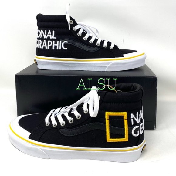 💖MEGA SALE💖VANS SK8-HI Reissue Nation Geographic Black Women's 6.5 VN0A3TKPXHP - Picture 13 of 14